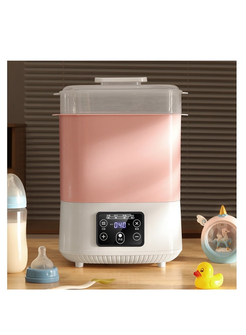 MIXDE 5 in 1 Baby Milk Warmer Bottle/Sterilizer，Baby Bottle Sterilizer, Electric Steam Bottle Sterilizer and Dryer, Universal Fit for All Baby Items Accessories（Pink） - Image 3